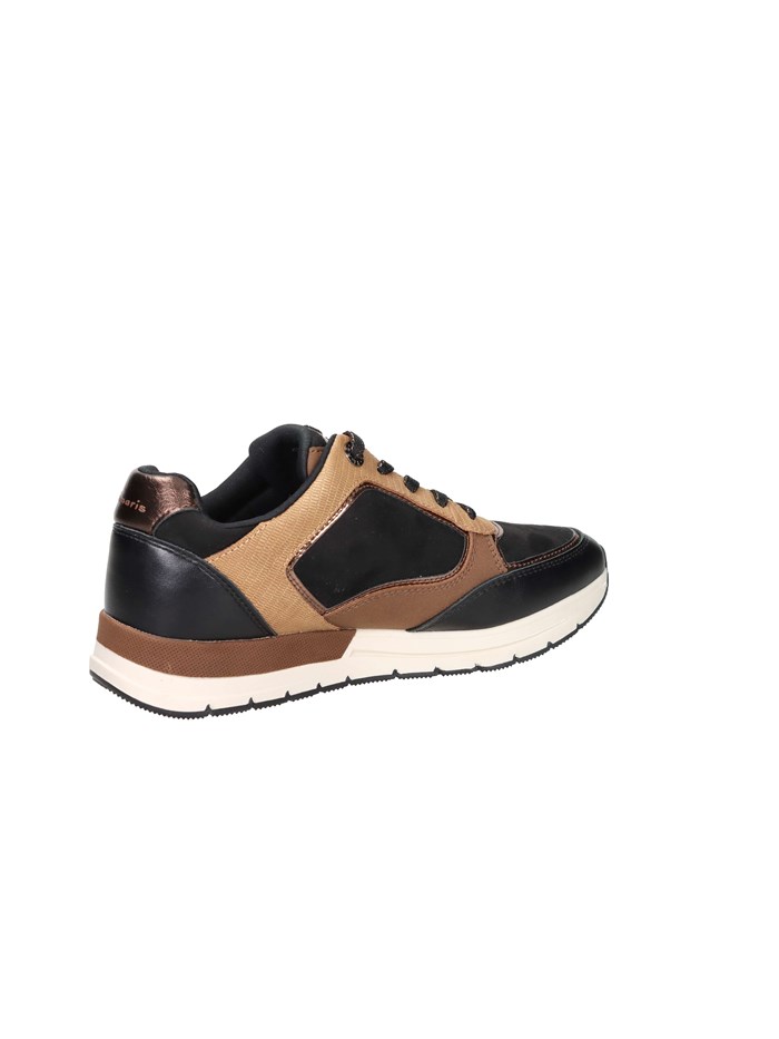 SNEAKERS BASSA 1-23768-45 NERO/CUOIO