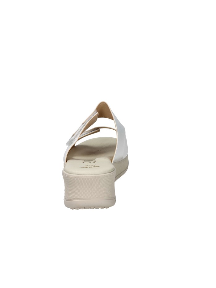 CIABATTE CON ZEPPA LF85002 BIANCO/ARGENTO