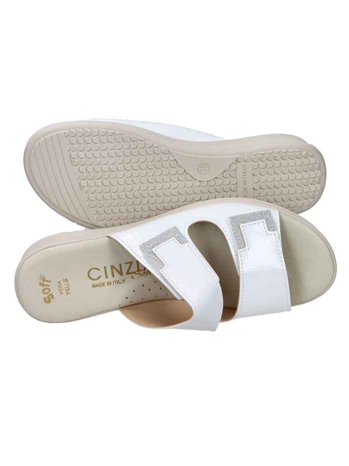 CIABATTE CON ZEPPA LF85002 BIANCO/ARGENTO