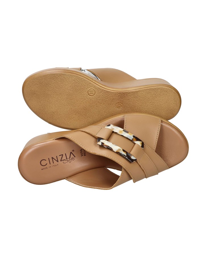 CIABATTE CON ZEPPA TS61324 CUOIO