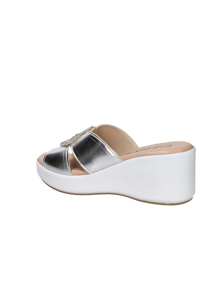 CIABATTE CON ZEPPA TS61312 ARGENTO