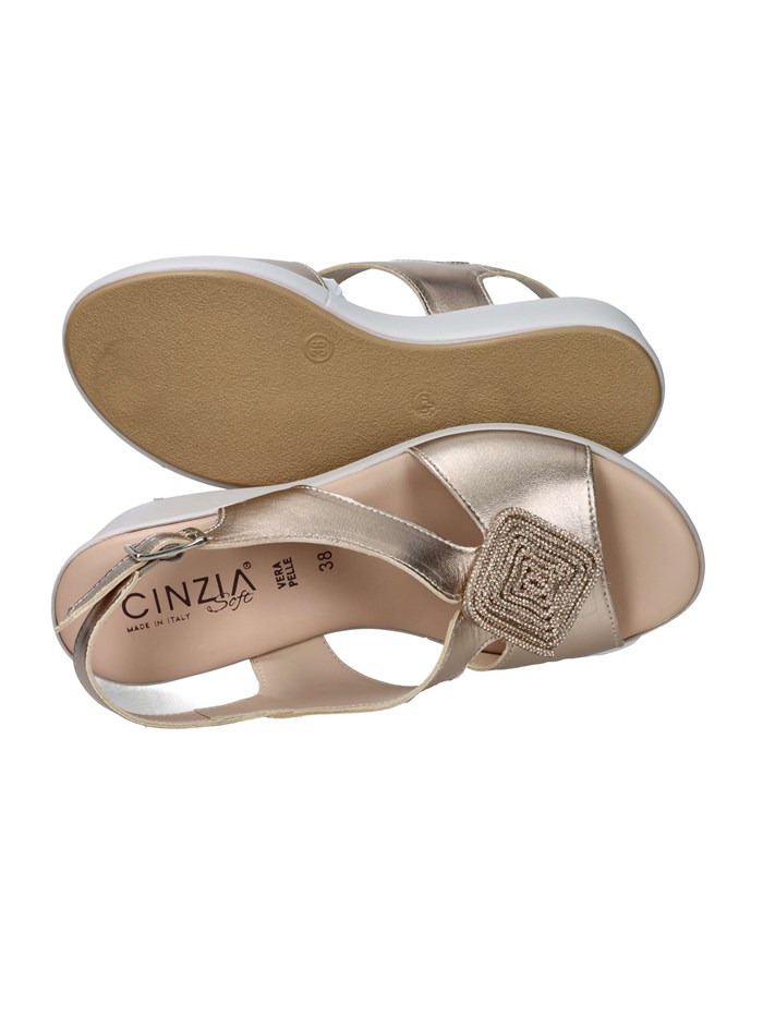 SANDALI CON ZEPPA TS61313 RAME