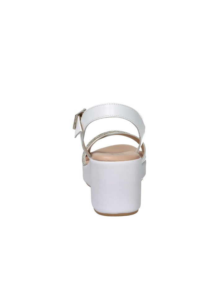 SANDALI CON ZEPPA TS61224 BIANCO