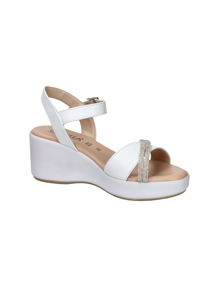 SANDALI CON ZEPPA TS61224 BIANCO
