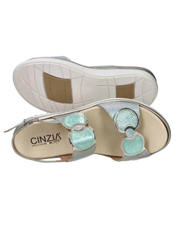 SANDALI CON ZEPPA IO20637C VERDE ACQUA