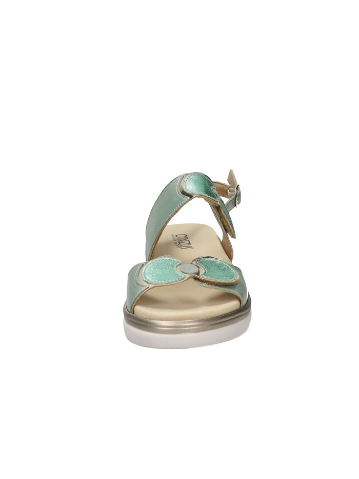 SANDALI CON ZEPPA IO20637C VERDE ACQUA
