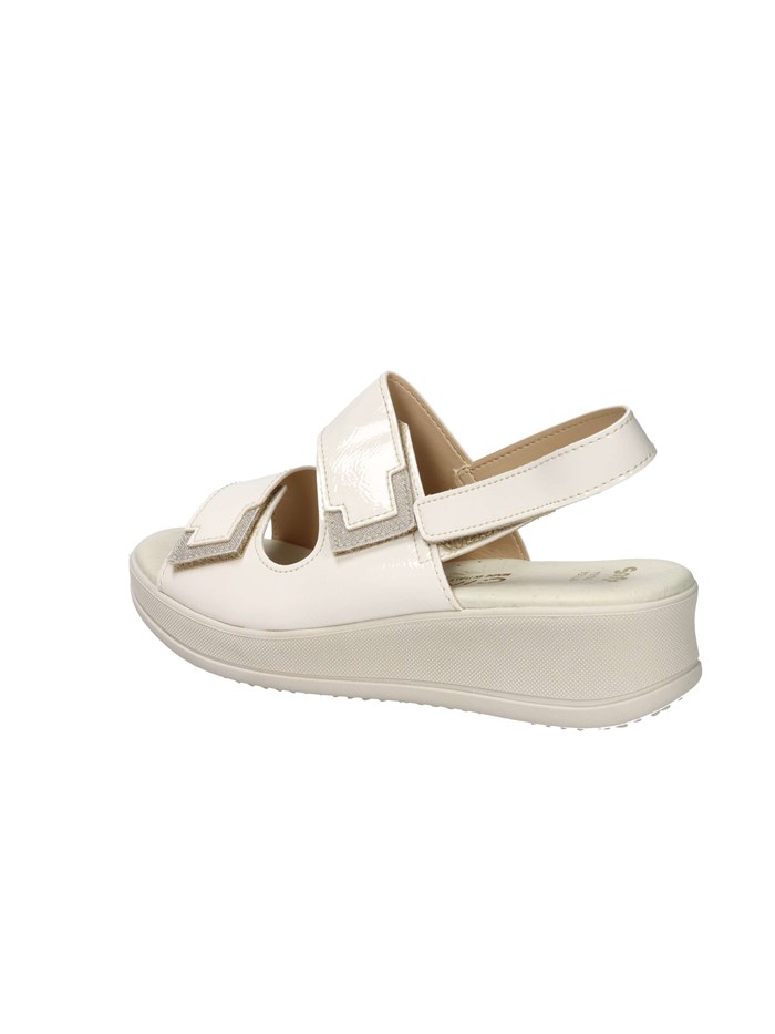 SANDALI CON ZEPPA LF85001 BEIGE/ORO