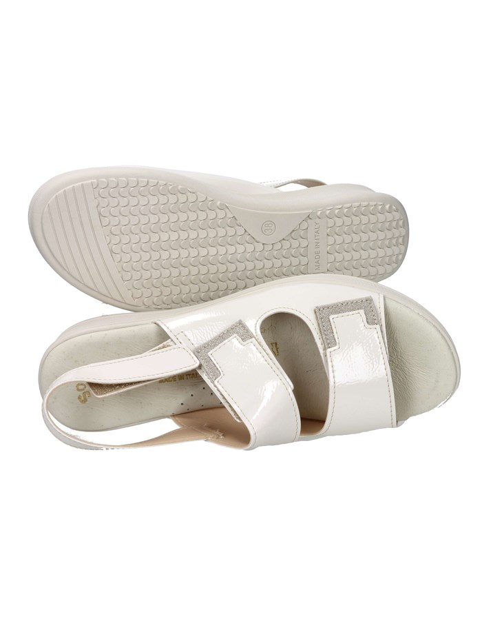 SANDALI CON ZEPPA LF85001 BEIGE/ORO