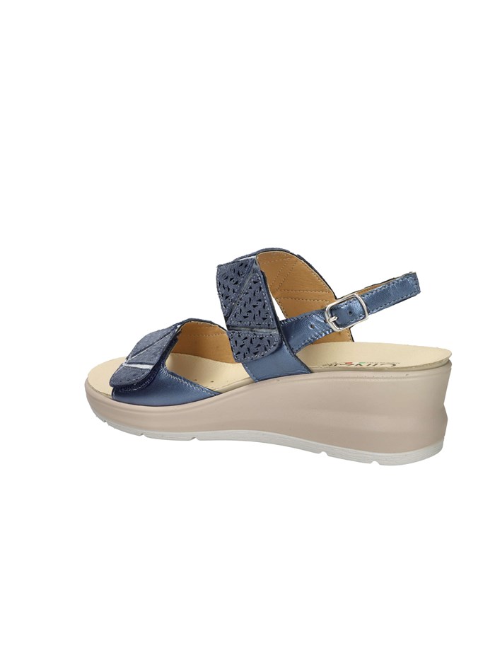 SANDALI CON ZEPPA IO13643 BLU