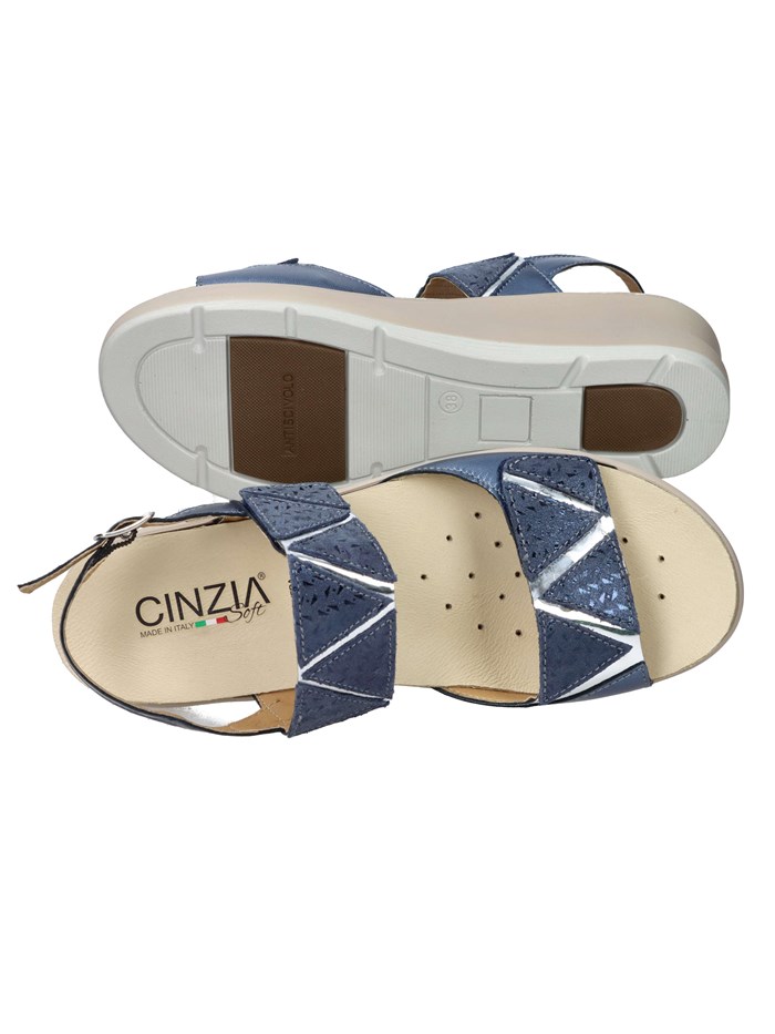 SANDALI CON ZEPPA IO13643 BLU