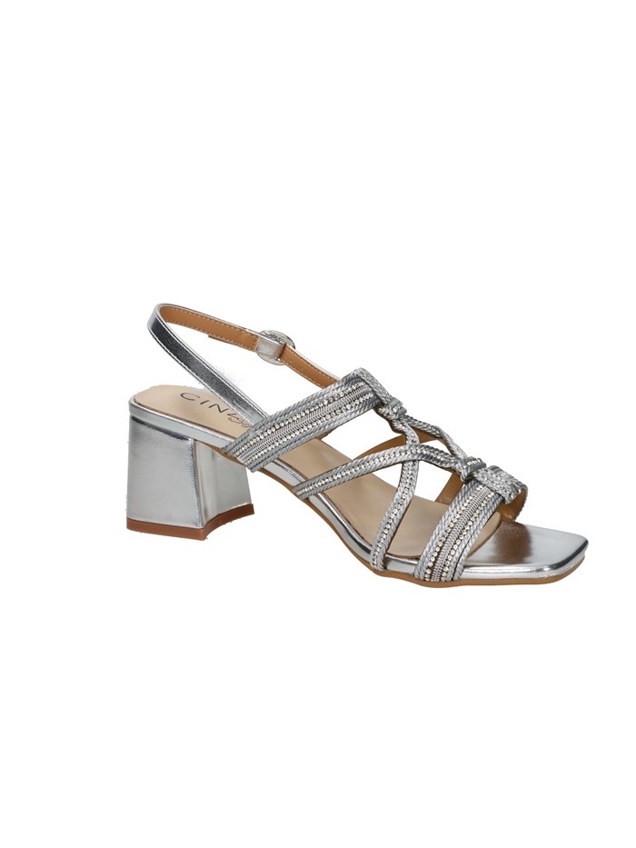 SANDALI CON TACCO CN2022 ARGENTO