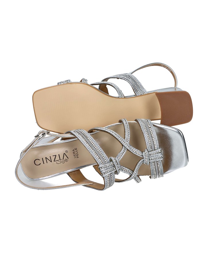 SANDALI CON TACCO CN2022 ARGENTO