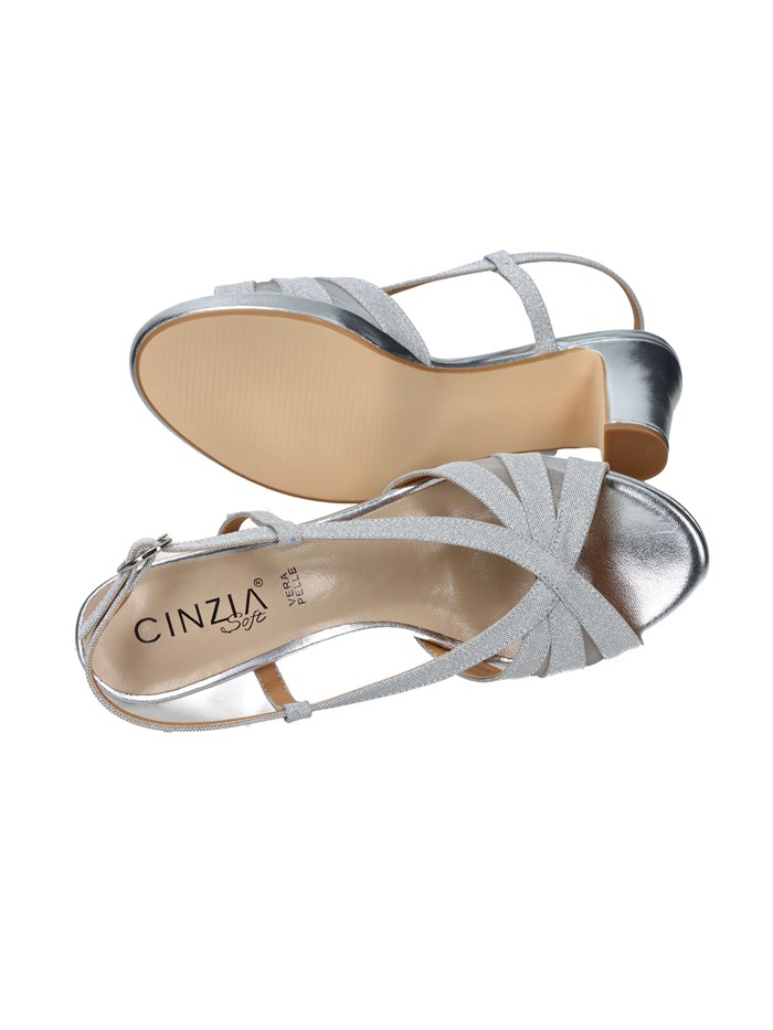 SANDALI CON TACCO CN2024 ARGENTO