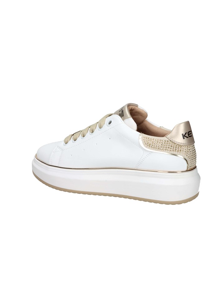 SNEAKERS BASSA K-11202 BIANCO/ORO