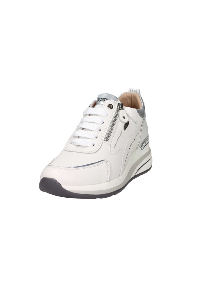 SNEAKERS BASSA K-11223 BIANCO/ARGENTO