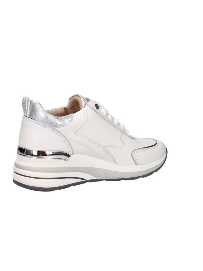 SNEAKERS BASSA K-11223 BIANCO/ARGENTO