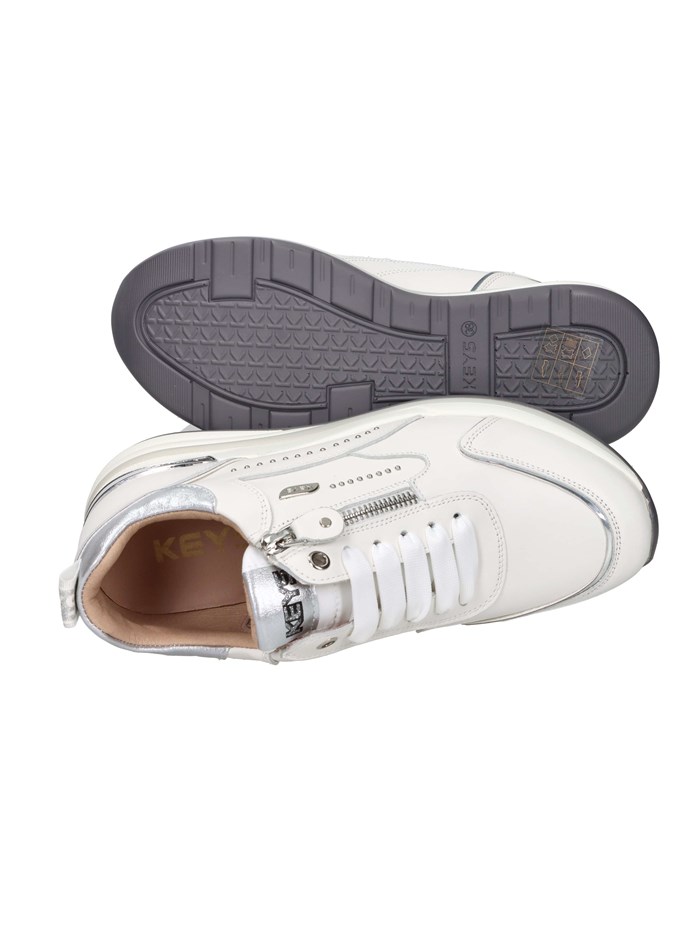 SNEAKERS BASSA K-11223 BIANCO/ARGENTO