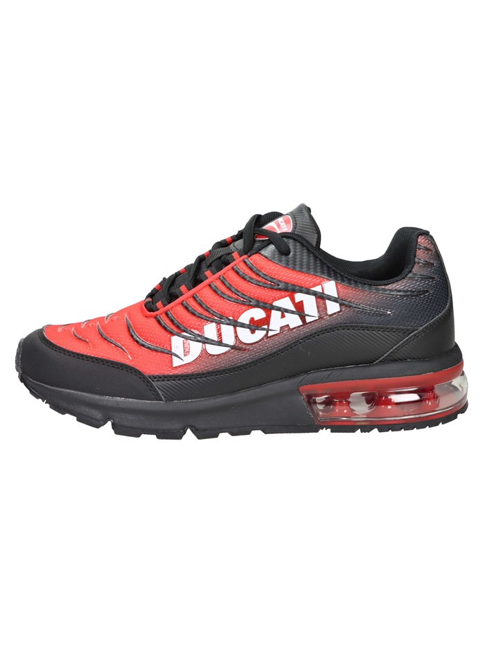 SNEAKERS BASSA DU52M105 NERO/ROSSO