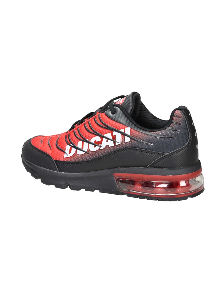 SNEAKERS BASSA DU52M105 NERO/ROSSO