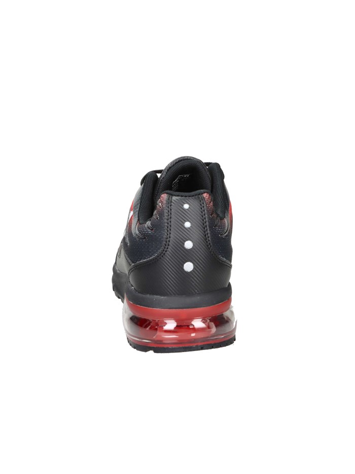 SNEAKERS BASSA DU52M105 NERO/ROSSO