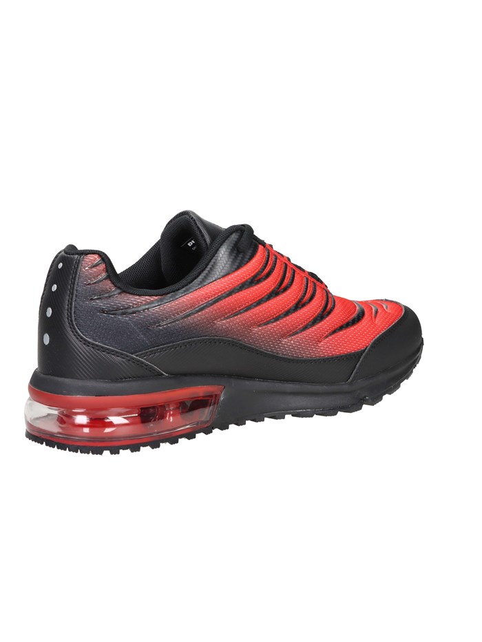 SNEAKERS BASSA DU52M105 NERO/ROSSO