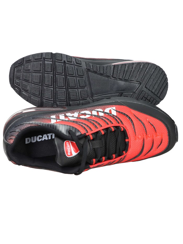 SNEAKERS BASSA DU52M105 NERO/ROSSO
