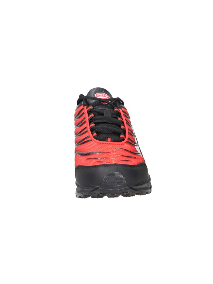SNEAKERS BASSA DU52M105 NERO/ROSSO