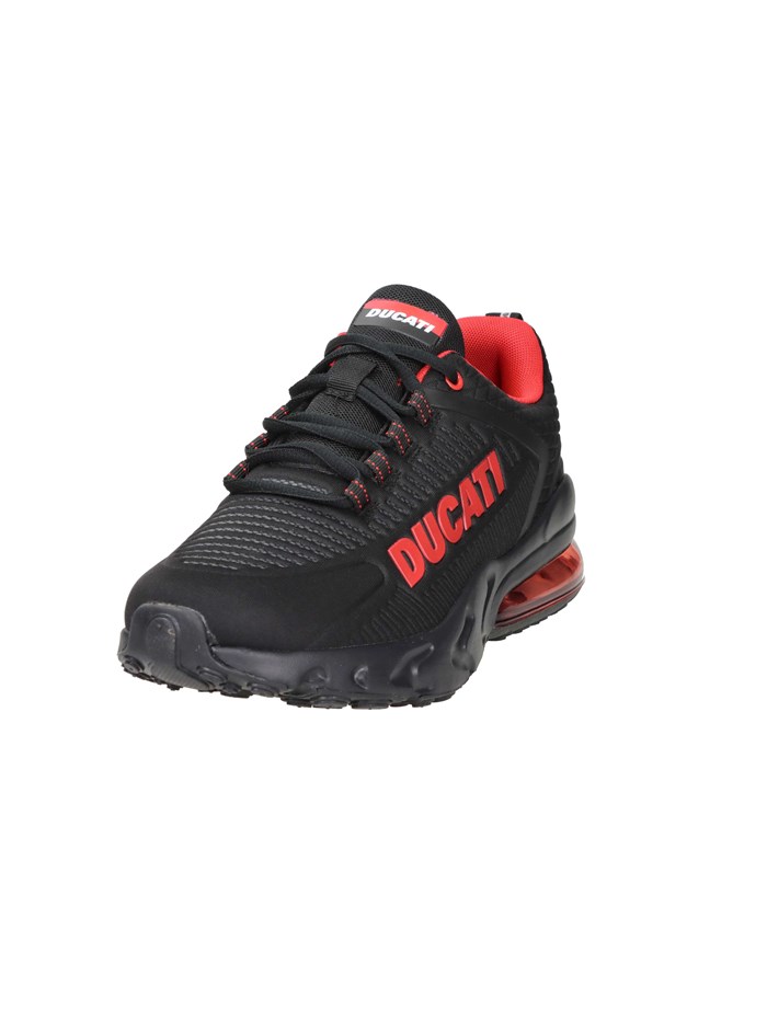 SNEAKERS BASSA DU42M113 NERO/ROSSO