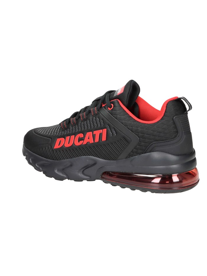 SNEAKERS BASSA DU42M113 NERO/ROSSO