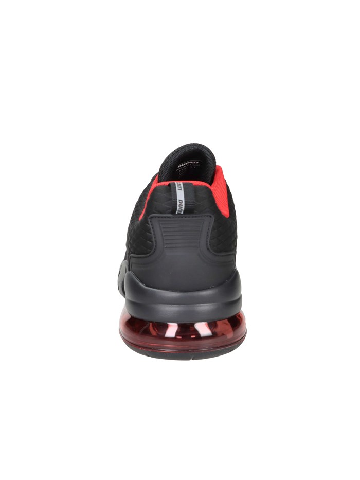 SNEAKERS BASSA DU42M113 NERO/ROSSO