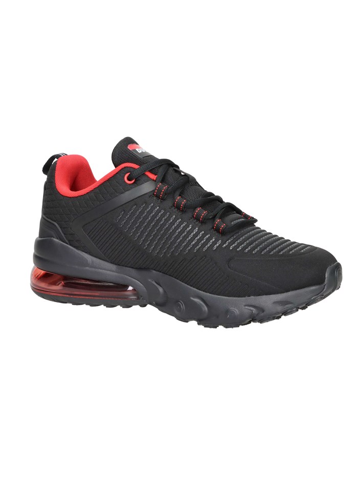 SNEAKERS BASSA DU42M113 NERO/ROSSO