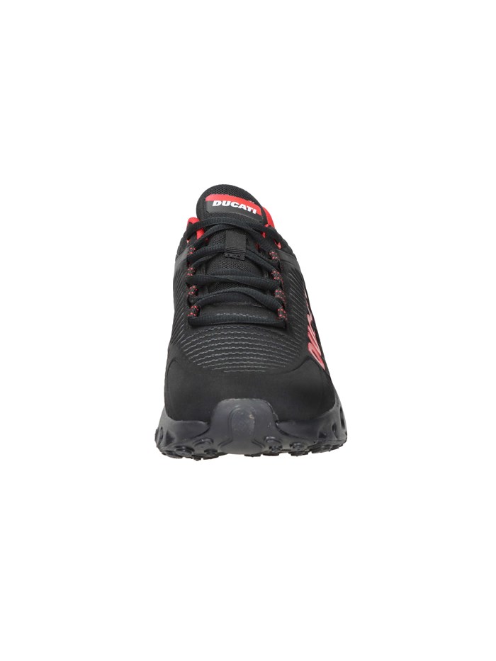 SNEAKERS BASSA DU42M113 NERO/ROSSO