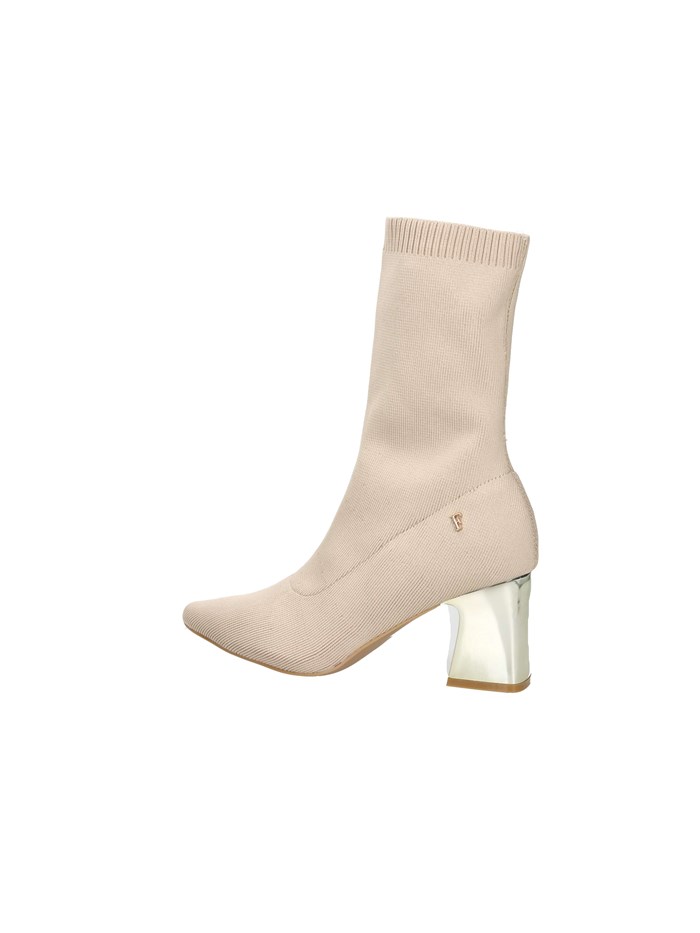 STIVALETTI TACCO F-537 BEIGE