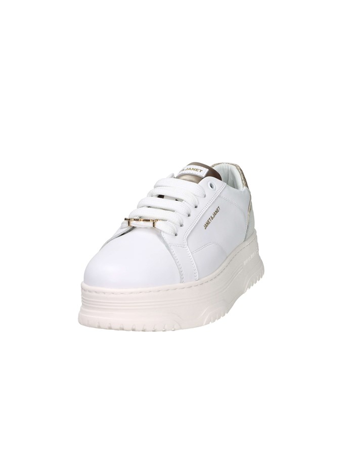 SNEAKERS BASSA J-422 BIANCO/ORO