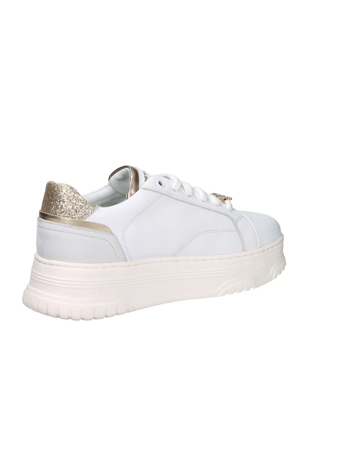 SNEAKERS BASSA J-422 BIANCO/ORO