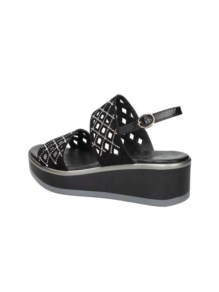 SANDALI CON ZEPPA 83263-E5 NERO