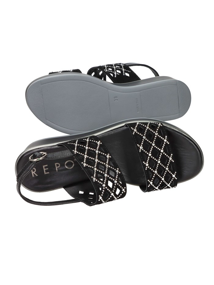 SANDALI CON ZEPPA 83263-E5 NERO