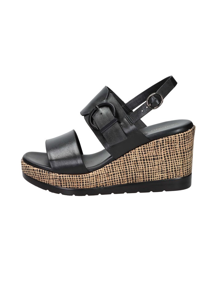 SANDALI CON ZEPPA 51287-E5 NERO