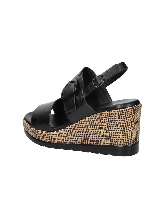 SANDALI CON ZEPPA 51287-E5 NERO