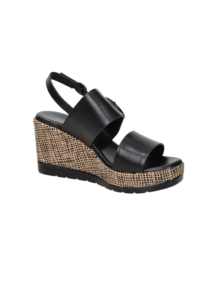 SANDALI CON ZEPPA 51287-E5 NERO