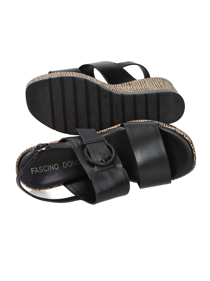 SANDALI CON ZEPPA 51287-E5 NERO