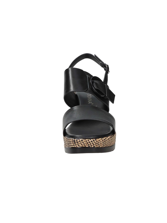 SANDALI CON ZEPPA 51287-E5 NERO