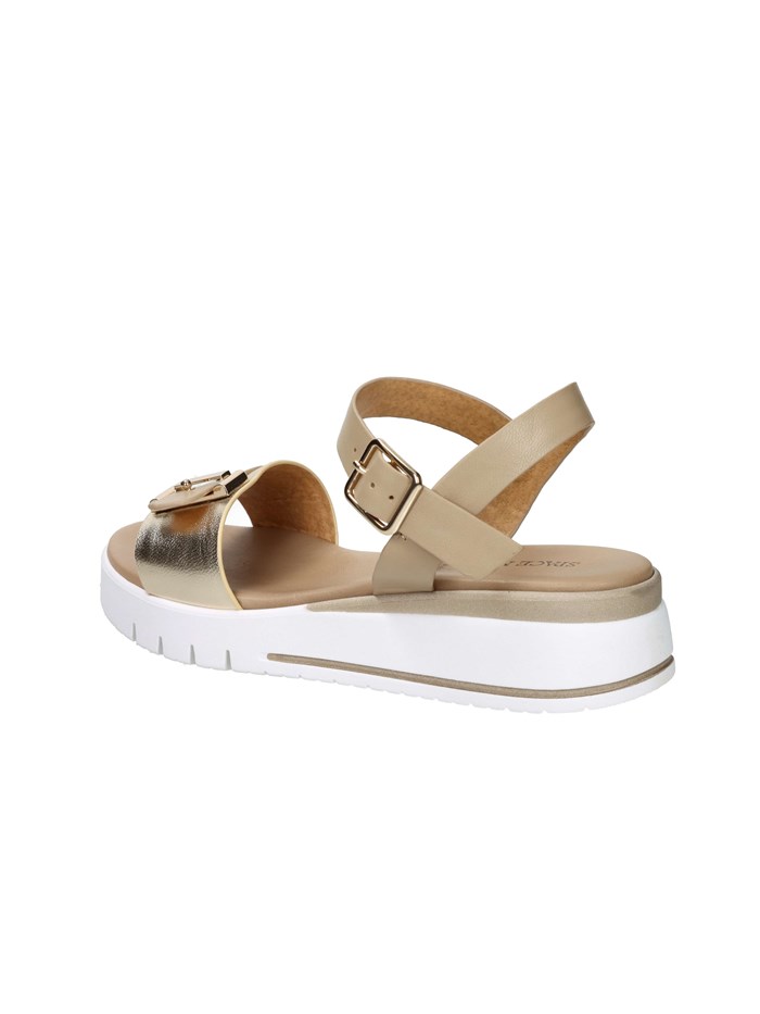 SANDALI CON ZEPPA 81621-E5 PLATINO