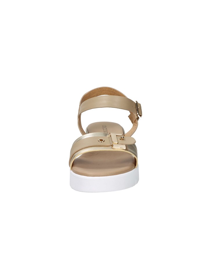 SANDALI CON ZEPPA 81621-E5 PLATINO