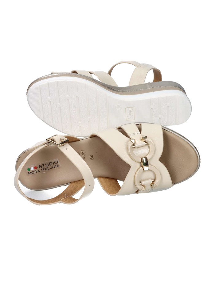 SANDALI CON ZEPPA 84159-E5 BEIGE