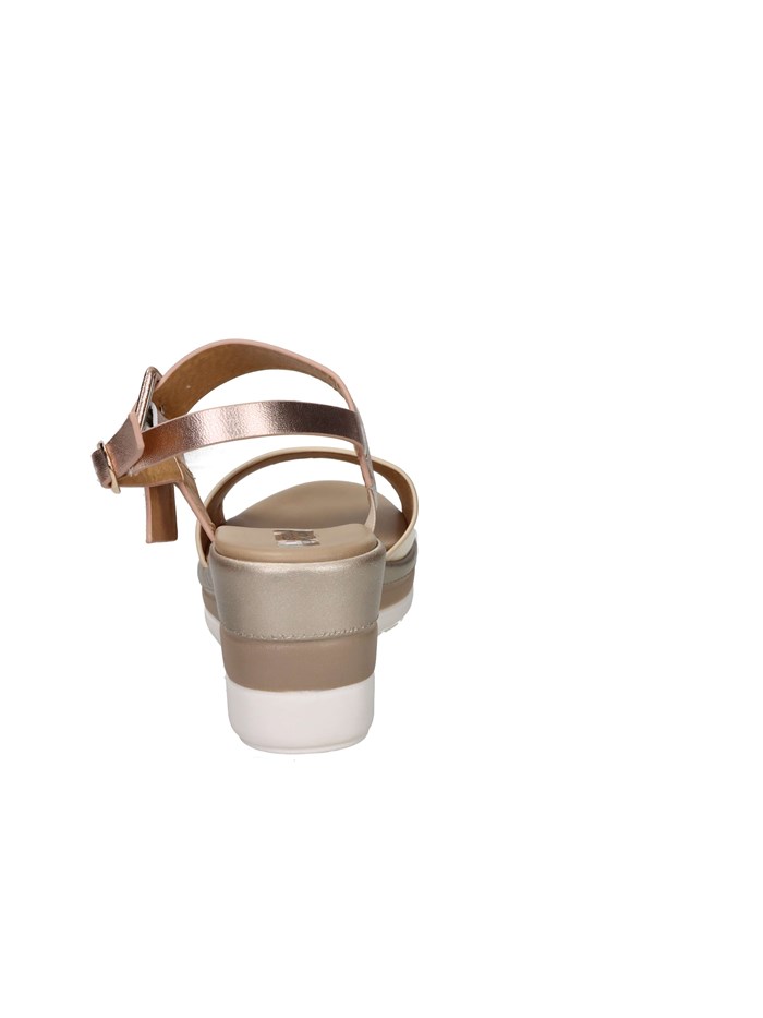 SANDALI CON ZEPPA 84215-E5 BEIGE/CIPRIA