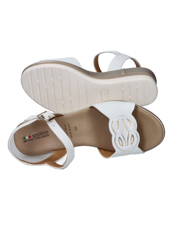 SANDALI CON ZEPPA 84294-E5 BIANCO
