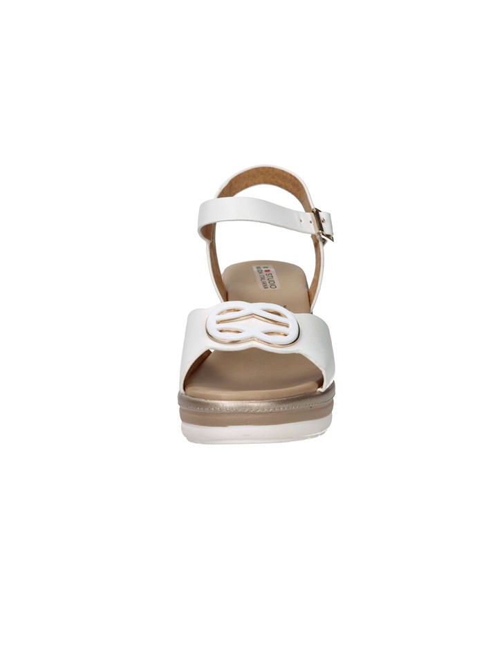 SANDALI CON ZEPPA 84294-E5 BIANCO