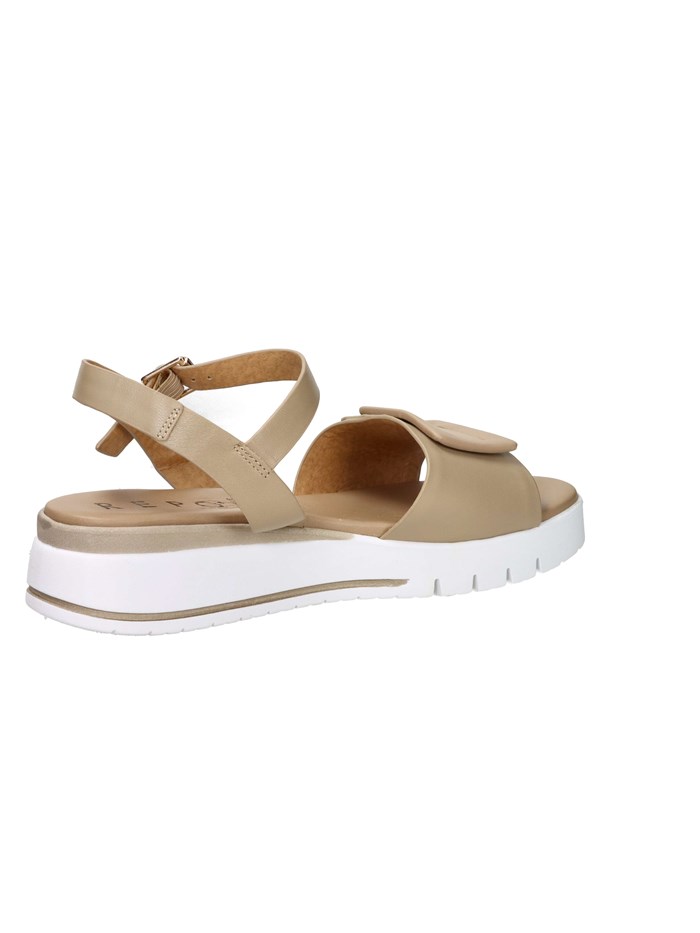 SANDALI CON ZEPPA 81603-E5 BEIGE