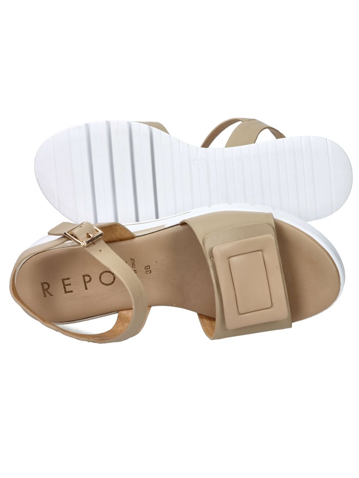 SANDALI CON ZEPPA 81603-E5 BEIGE